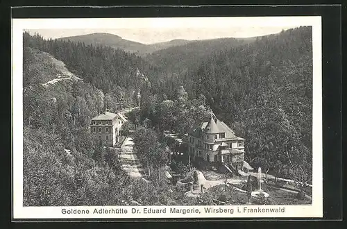 AK Wirsberg i. Frankenwald, Nervensanatorium Goldene Adlerhütte Dr. Eduard Margerie