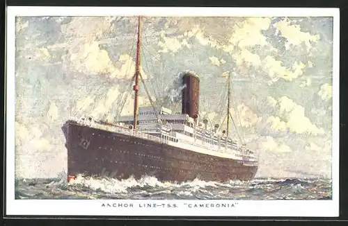 AK Passagierschiff T. S. S. Cameronia - Anchor Line