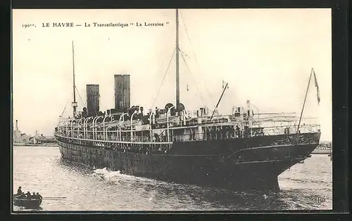 AK Le Havre, Passagierschiff Le Transatlantique La Lorraine