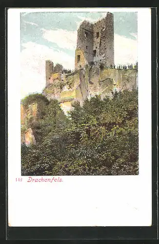 AK Königswinter, Ruine Drachenfels