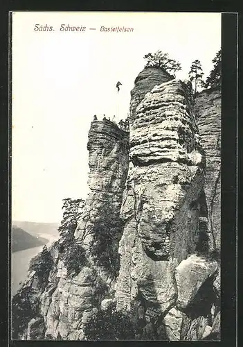 AK Lohmen / Sächs. Schweiz, Basteifelsen