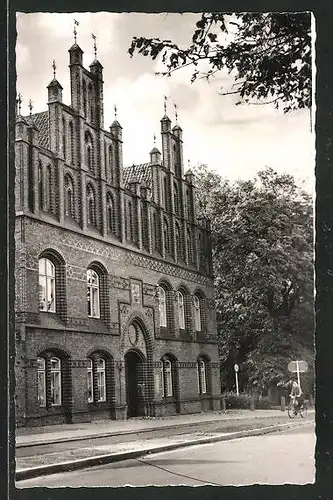 AK Husum / Nordfriesland, Jürgen Spital und Radfahrerin