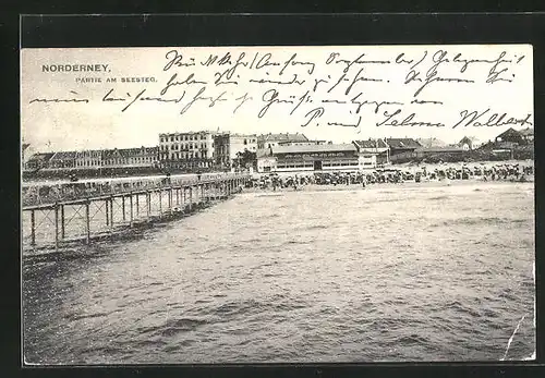 AK Norderney, Partie am Seesteg