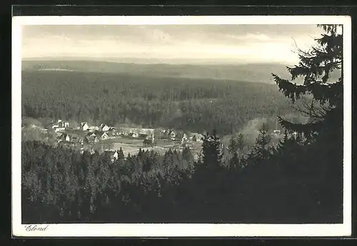 AK Elend, Ortspartie aus der Vogelschau