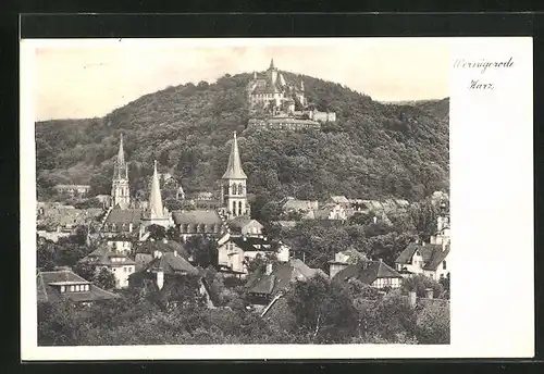 AK Wernigerode /Harz, Ortspartie