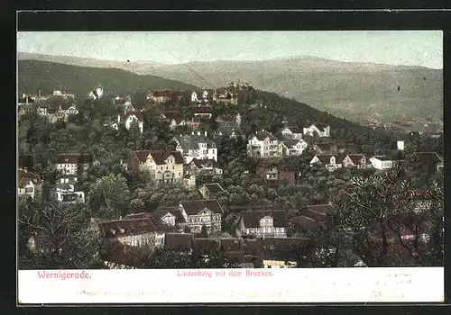 AK Wernigerode, Lindenberg mit dem Brocken