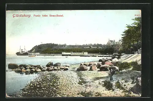 AK Glücksburg, Partie beim Strandhotel