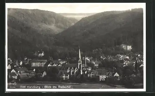 AK Bad Harzburg, Blick ins Radautal