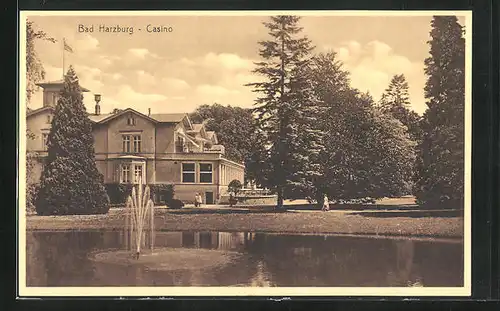 AK Bad Harzburg, Casino, Brunnen