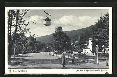 AK Bad Harzburg, An der Schwebebahn, Talstation