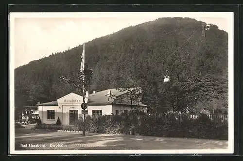 AK Bad Harzburg, Talstation der Bergbahn