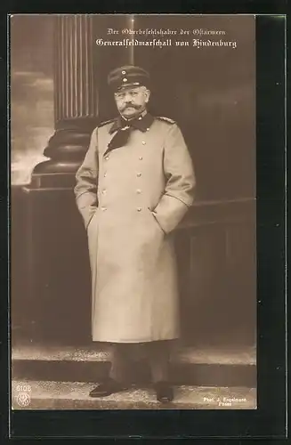 AK Generalfeldmarschall Paul von Hindenburg - Befehlshaber der Ostarmeen