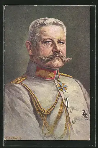 AK Generalfeldmarschall Paul von Hindenburg im Portrait
