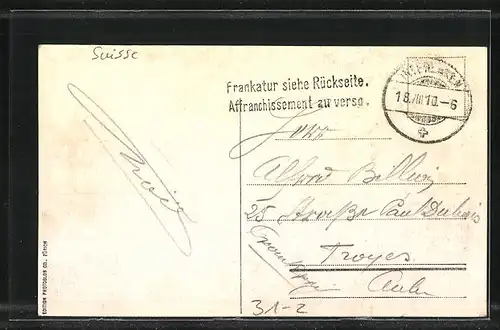 AK Alpenhornbläser in den Bergen, Blasinstrument
