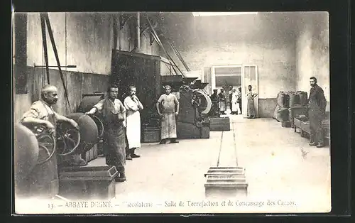 AK Abbaye d`Agny, Chocolaterie, Salle de Torréfaction et de Concassage des Cacaos