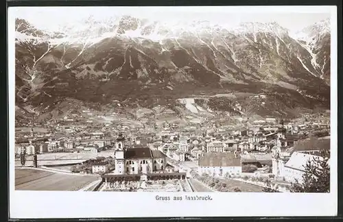 AK Fritz Gratl: Innsbruck, Teilansicht