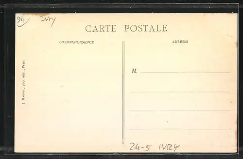 AK Ivry, La Crue de la Seine, Inondation 1910, Explosion et Incendie de l`Usine Pagès-Camus, Fabrique de Vinaigre