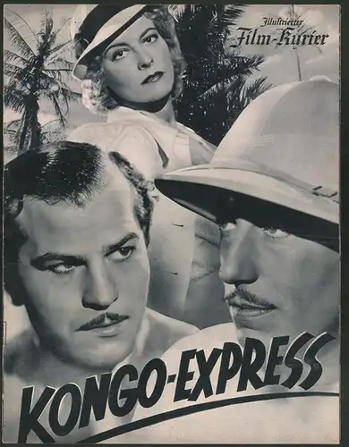 Filmprogramm IFK Nr. 3051, Kongo-Express, Marianne Hoppe, Willy Birgel, René Deltgen, Regie: Eduard v. Borsody