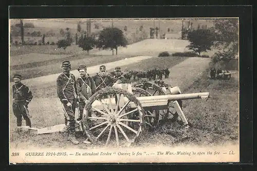 AK En attendant l`ordre Ouvrez le feu, Artillerie