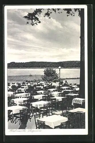 AK Lütjensee, Terrasse des Hotels am See