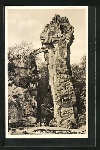 AK Externsteine, Partie am Turmfelsen