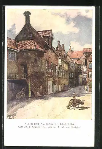 AK Flensburg, Alter Hof am Holm