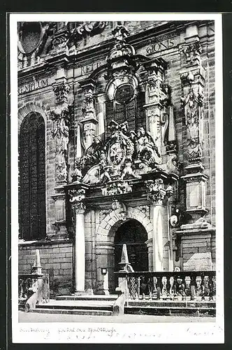 AK Bückeburg, Portal der Stadtkirche