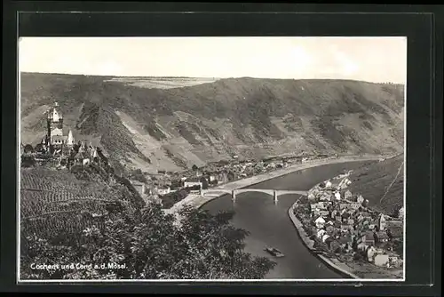 AK Cochem /Mosel, Ortsansicht mit Cord