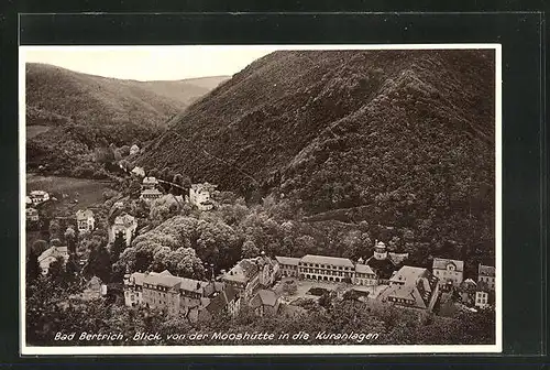 AK Bad Bertrich, Blick von der Mooshütte in die Kuranlagen