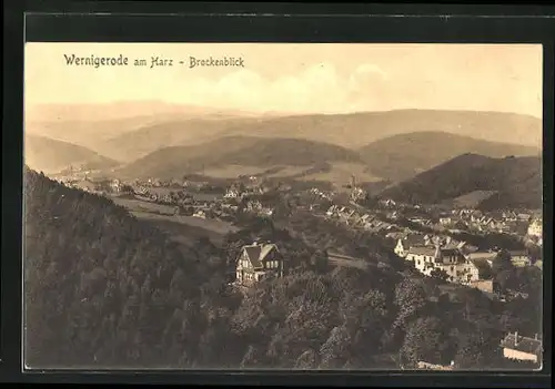 AK Wernigerode a. Harz, Brockenblick