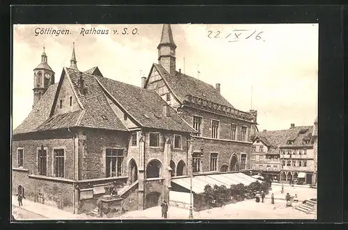AK Göttingen, Rathaus v. S.O.