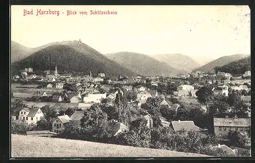 AK Bad Harzburg, Blick vom Schützenhaus