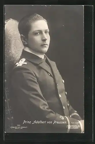 AK Prinz Adalbert von Preussen in Uniform