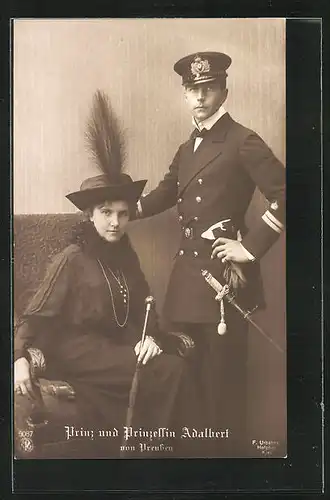 AK Prinz und Prinzessin Adalbert von Preussen