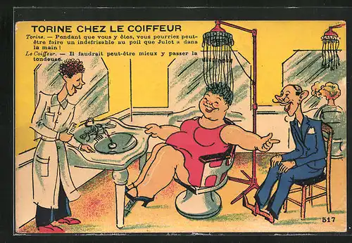 AK Torine chez le Coiffeur, Friseur