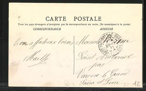 AK Chalon-sur-Saone, Carnaval 1911 La Grosse Caisse Sentimentale - Fasching