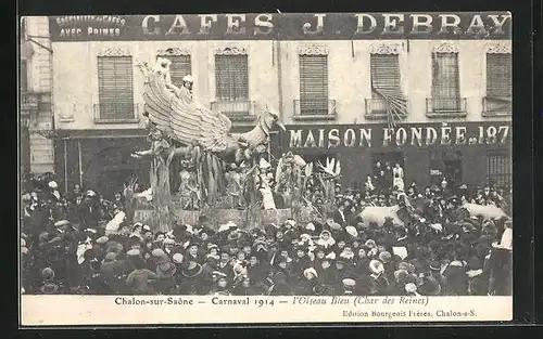 AK Chalon-sur-Saone, Carnaval 1914 L`Oiseau Bleu - Fasching