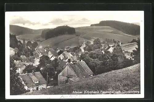 AK Altenau i. Oberharz, Panorama vom Glockenberg