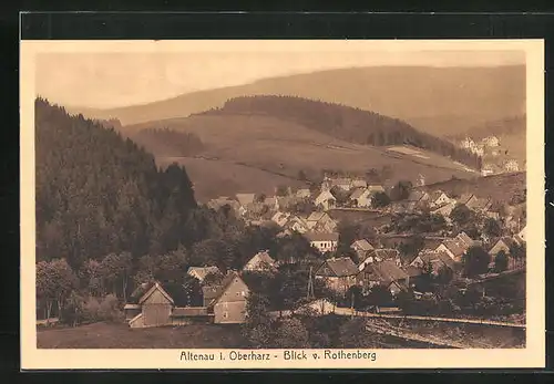 AK Altenau i. Oberharz, Blick vom Rothenberg