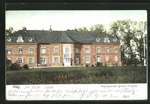 AK Plön, Wohnhaus der Kaiserlichen Prinzen