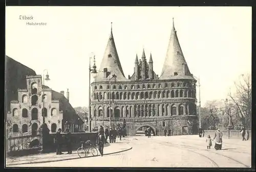 AK Lübeck, Holstentor und Fahrrad