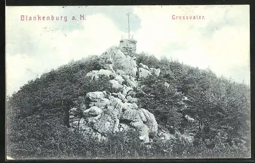 AK Blankenburg a. H., Blick auf den Grossvater