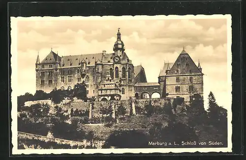 AK Marburg a. L., Schloss von Süden