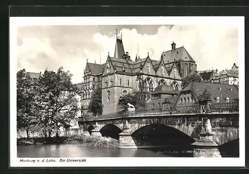 AK Marburg a. L., Universität mit Brücke