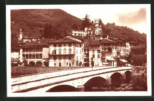 AK Ponte Tresa, Lago di Lugano, Gebäudeansicht