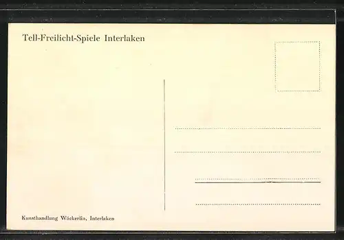 AK Interlaken, Tell-Freilicht-Spiele, Hochzeitszug