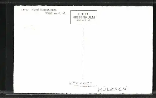 AK Mülenen, Hotel Niesenkulm