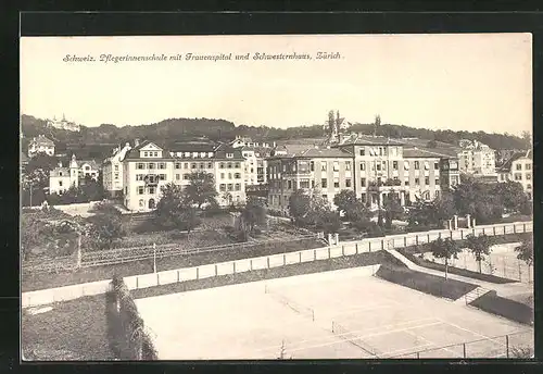 AK Zürich, Pflegerinnenschule mit Frauenspital und Schwesternhaus