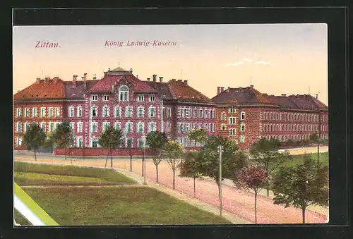 AK Zittau, König Ludwig-Kaserne