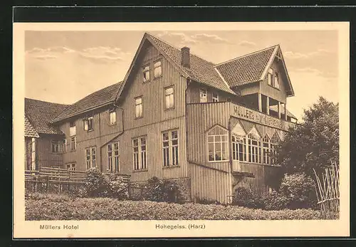 AK Hohegeiss / Harz, Müllers Hotel